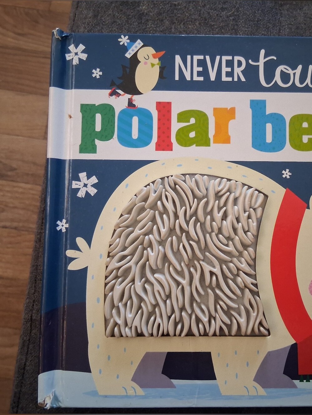 Never Touch Polar Bear Sensory Touch Book - White